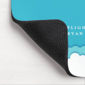 Friendly Skies | Fluglehrer | Individuelle Name Mousepad (Ecke)