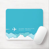 Friendly Skies | Fluglehrer | Individuelle Name Mousepad (Mit Mouse)