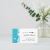 Friendly Skies | Fluglehrer Visitenkarte (Stehend Vorderseite)