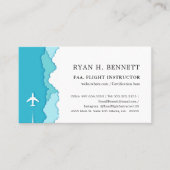 Friendly Skies | Fluglehrer Visitenkarte (Vorderseite)