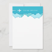 Friendly Skies | Ihre eingeladene Offenheit Einladung (Vorderseite)