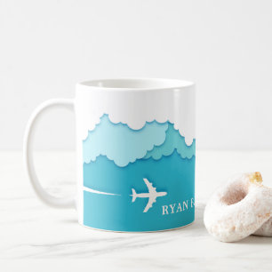 Friendly Skies   Individuelle Name der Luftfahrtin Kaffeetasse