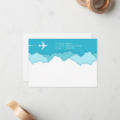 Friendly Skies | Pilot und Luftfahrt Mitteilungskarte (Vorderseite/Rückseite Beispiel)