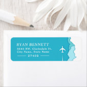 Friendly Skies | Türkise benutzerdefinierte Adress (Insitu)