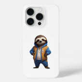 Friendly Sloth Illustration Case-Mate iPhone Hülle (Rückseite)