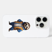 Friendly Sloth Illustration Case-Mate iPhone Hülle (Rückseite (Horizontal))