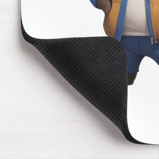 Friendly Sloth Illustration Mousepad (Ecke)