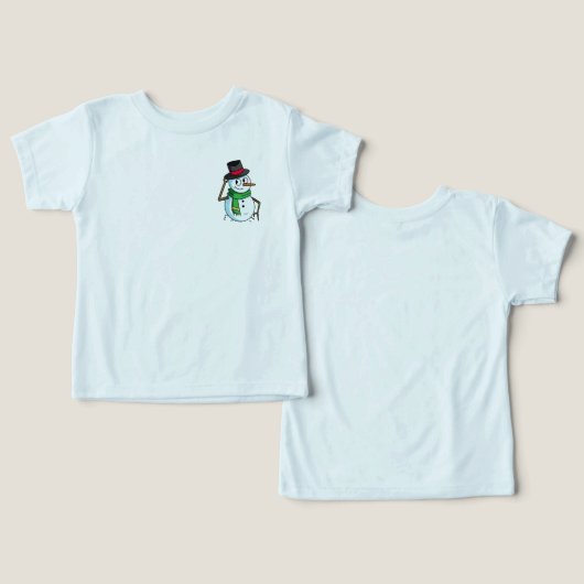 Friendly Snowman (Design Vorderseite & Rückseite)