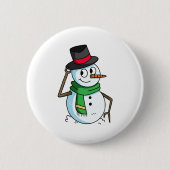 Friendly Snowman Button (Vorderseite)