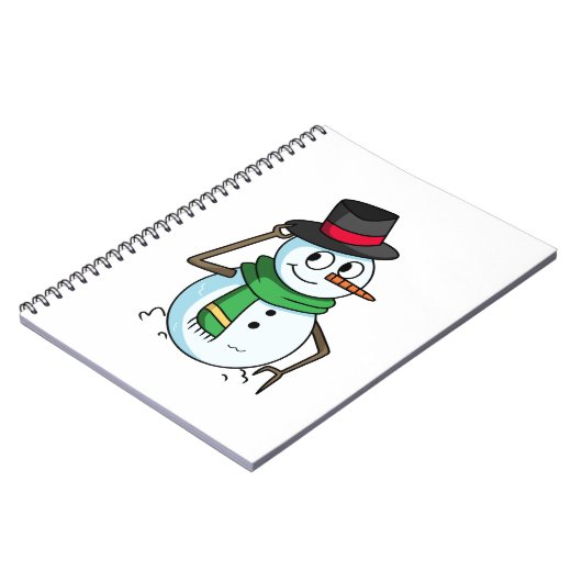 Friendly Snowman Notizblock (Linke Seite)