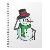 Friendly Snowman Notizblock (Vorderseite)