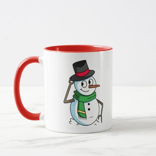Friendly Snowman Tasse (Links)