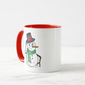 Friendly Snowman Tasse (Vorderseite Links)