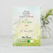 Friendly Spring Einladung (Stehend Vorderseite)