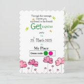 Friendly Spring Einladung (Stehend Vorderseite)