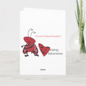 Friendly Squirrel Greeting Card Dankeskarte (Rückseite)