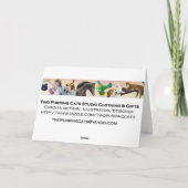 Friendly Tabby Cat Card Karte (Rückseite)