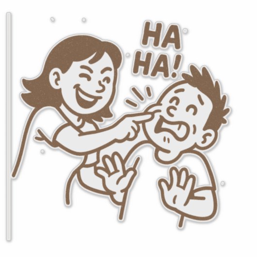 Friendly Tease Aufkleber (Vorderseite)