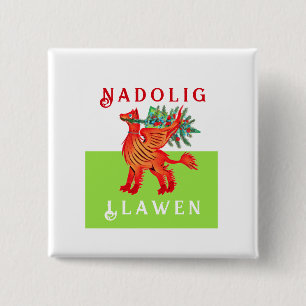 Friendly Welsh Red Dragon, fügen Sie Ihren Text We Button