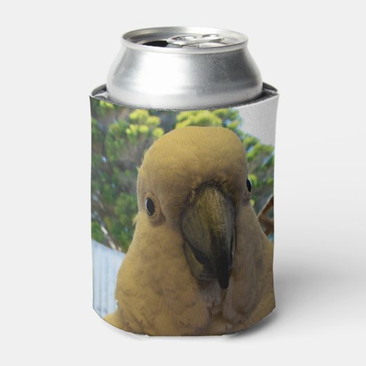 Friendly White Aussie Cockatoo, Can Cooler Dosenkühler (Kanne Vorderseite)