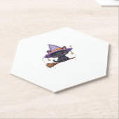 Friendly Witch Hat Cat  Cute Pastel Kawaii Hallowe Untersetzer (angewinkelt)
