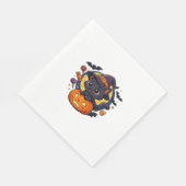 Friendly Witch Hat Cat Niedlich Pastel Kawaii Hall Serviette (Ecke)