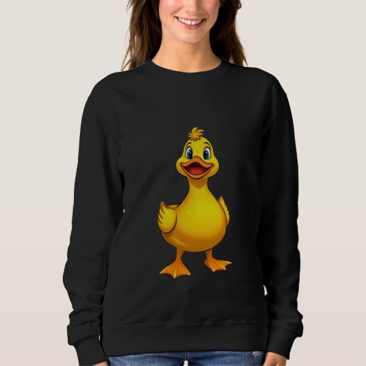 Friendly Yellow Duckling Sweatshirt (Vorderseite)
