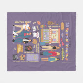 FRIENDS™ | 30 Jahre Freundschaft Fleecedecke (Vorderseite (Horizontal))