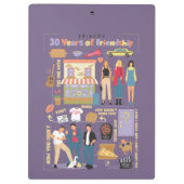 FRIENDS™ | 30 Jahre Freundschaft Klemmbrett (Rückseite)