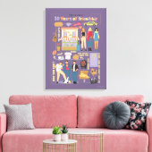 FRIENDS™ | 30 Jahre Freundschaft Leinwanddruck (Insitu (Wohnzimmer))