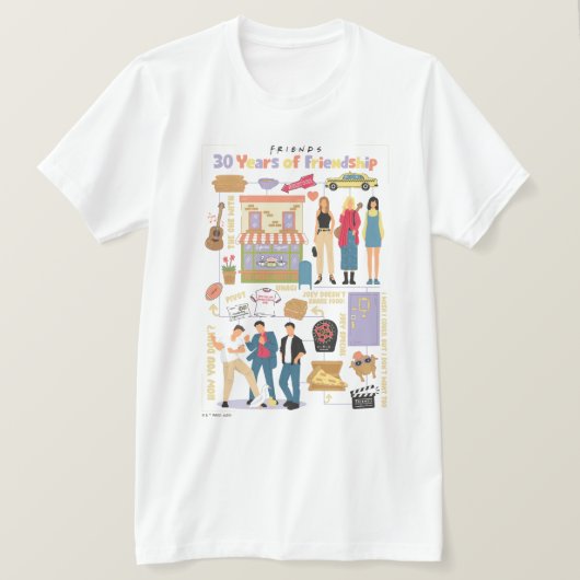FRIENDS™ | 30 Jahre Freundschaft T-Shirt (Design vorne)