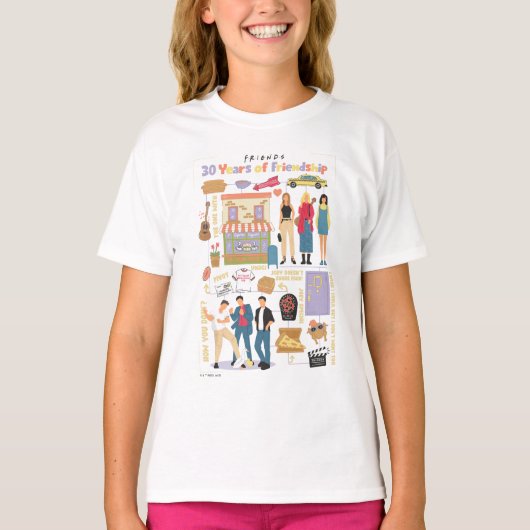 FRIENDS™ | 30 Jahre Freundschaft T-Shirt (Vorderseite)
