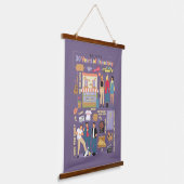 FRIENDS™ | 30 Jahre Freundschaft Wandteppich Mit Holzrahmen (Gewinkelt)