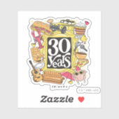 FRIENDS™ | 30 Jahre Grafik Aufkleber (Blatt)