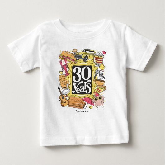 FRIENDS™ | 30 Jahre Grafik Baby T-shirt (Vorderseite)