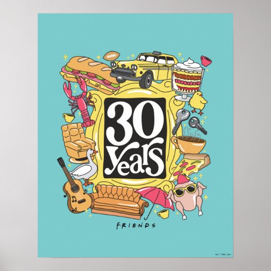 FRIENDS™ | 30 Jahre Grafik Poster (Vorne)