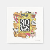 FRIENDS™ | 30 Jahre Grafik Serviette (Vorderseite)