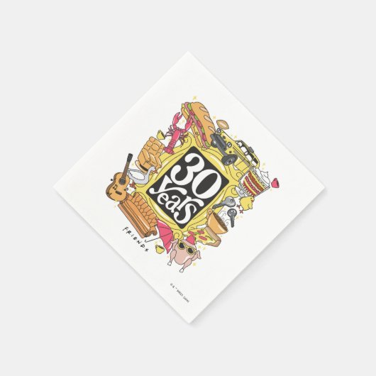 FRIENDS™ | 30 Jahre Grafik Serviette (Ecke)