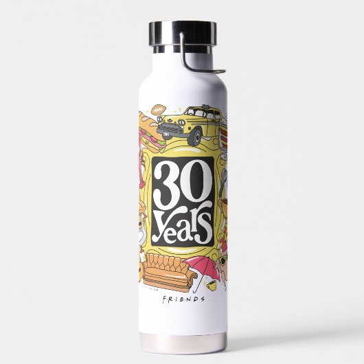 FRIENDS™ | 30 Jahre Grafik Trinkflasche (Links)