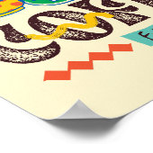 FRIENDS™ | Aber First Coffee Vibrant Graphic Poster (Ecke)