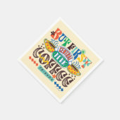 FRIENDS™ | Aber First Coffee Vibrant Graphic Serviette (Ecke)