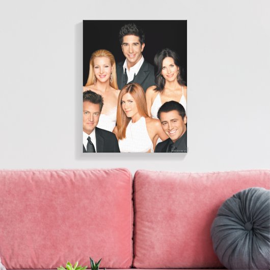 FRIENDS™ | Abgeschossen in formaler Abschaltung Leinwanddruck (Insitu (Wohnzimmer))
