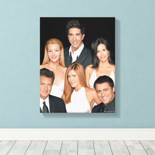 FRIENDS™ | Abgeschossen in formaler Abschaltung Leinwanddruck (Insitu (Holzboden))