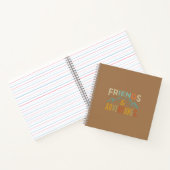 "Friends & Adventures" Multicolor Text Notizblock (Innenseite)