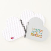 "Friends & Adventures" Multicolor Text Notizblock (Innenseite)
