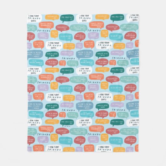 FRIENDS™ Angebotsmuster Fleecedecke (Vorderseite)