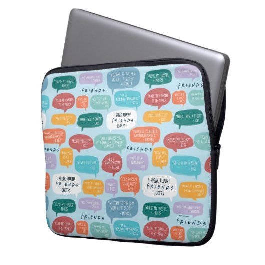 FRIENDS™ Angebotsmuster Laptopschutzhülle (Vorderseite Links)