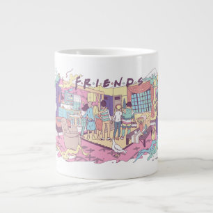 FRIENDS™ Apartment Cartoon Jumbo-Tasse