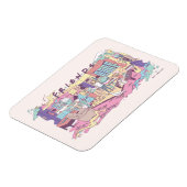 FRIENDS™ | Apartment Cartoon Magnet (Linke Seite)