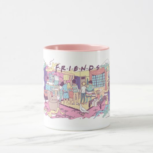 FRIENDS™ | Apartment Cartoon Tasse (Zentrum)